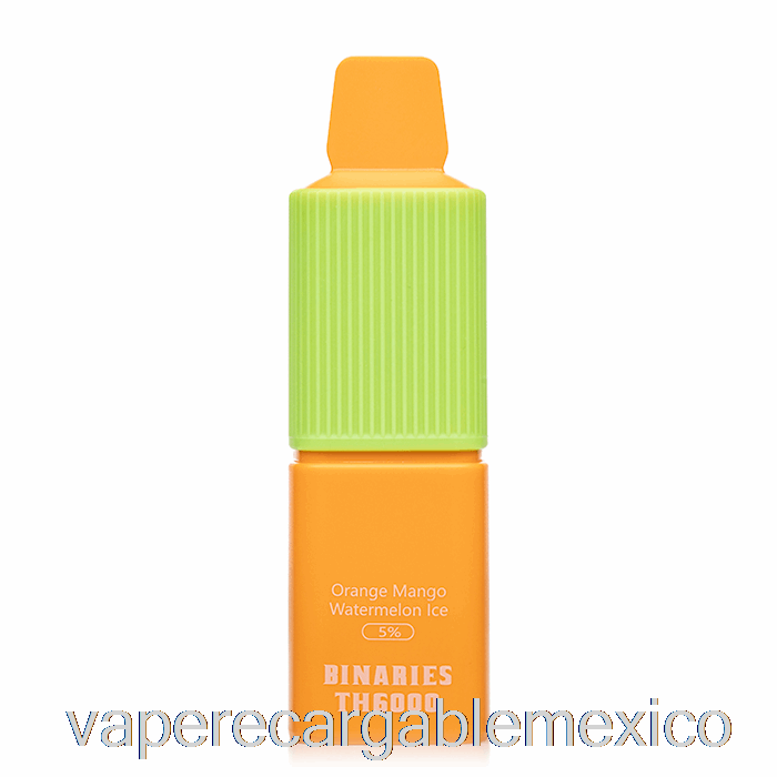 Vape Recargable Horizonte Binarios Th6000 Desechable Naranja Mango Sandía Hielo